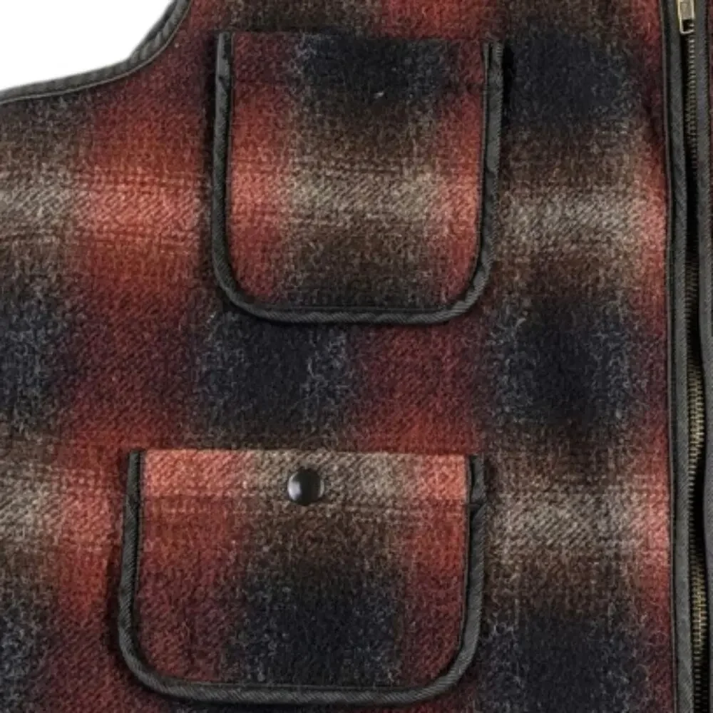 Woolrich Vintage Plaid Heritage Wool Vest EUC Large  F251